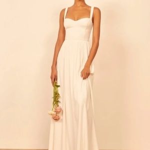 💎 Reformation Hollyhock Dress - Ivory